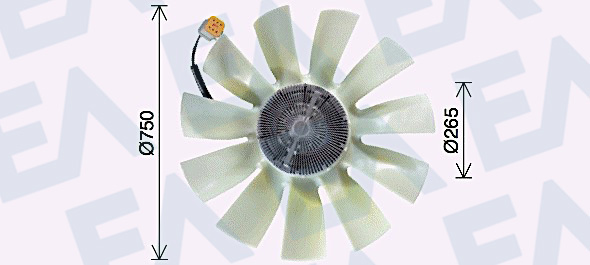 Paleta ventilator, racire motor 35C63C07 EACLIMA