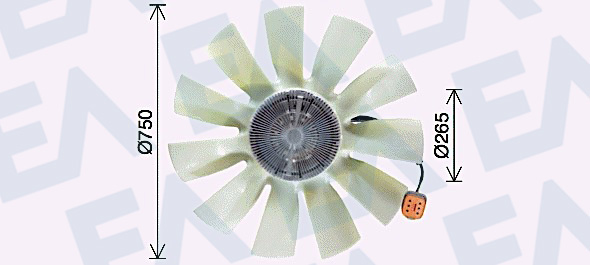 Paleta ventilator, racire motor 35C63C10 EACLIMA