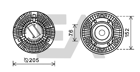 Paleta ventilator, racire motor 35C63D03 EACLIMA