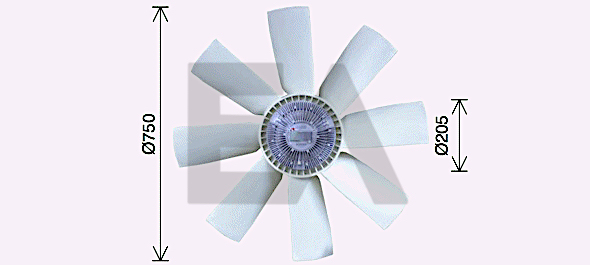 Paleta ventilator, racire motor 35C76C01 EACLIMA