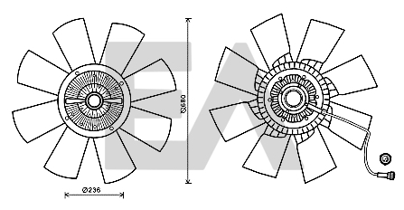 Paleta ventilator, racire motor 35C76C02 EACLIMA