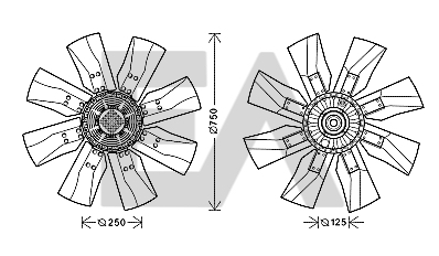 Paleta ventilator, racire motor 35C76C04 EACLIMA