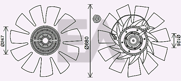 Paleta ventilator, racire motor 35C76C06 EACLIMA