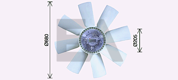 Paleta ventilator, racire motor 35C76C07 EACLIMA