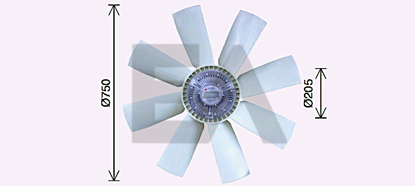 Paleta ventilator, racire motor 35C76C08 EACLIMA
