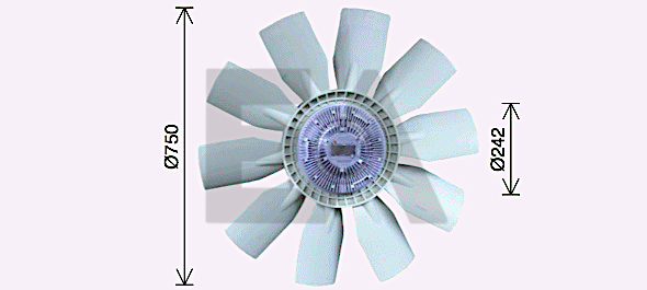 Paleta ventilator, racire motor 35C76C10 EACLIMA