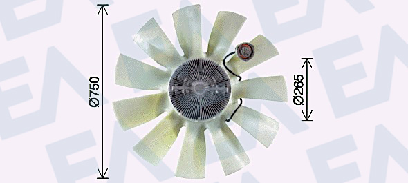 Paleta ventilator, racire motor 35C76C11 EACLIMA