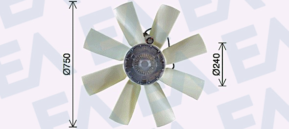 Paleta ventilator, racire motor 35C76C13 EACLIMA