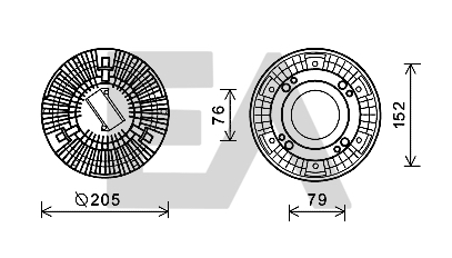 Paleta ventilator, racire motor 35C76D02 EACLIMA