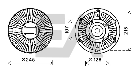 Paleta ventilator, racire motor 35C76D04 EACLIMA
