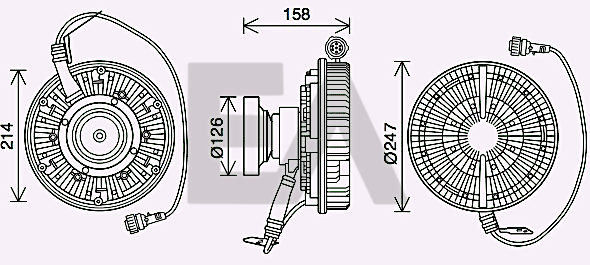 Paleta ventilator, racire motor 35C76D05 EACLIMA