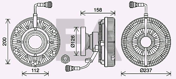 Paleta ventilator, racire motor 35C76D06 EACLIMA