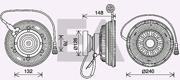 Paleta ventilator, racire motor 35C76D07 EACLIMA