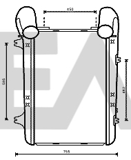 Intercooler, compresor 36A16004 EACLIMA