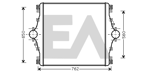 Intercooler, compresor 36A30008 EACLIMA
