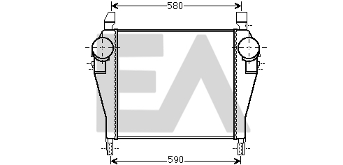 Intercooler, compresor 36A30014 EACLIMA