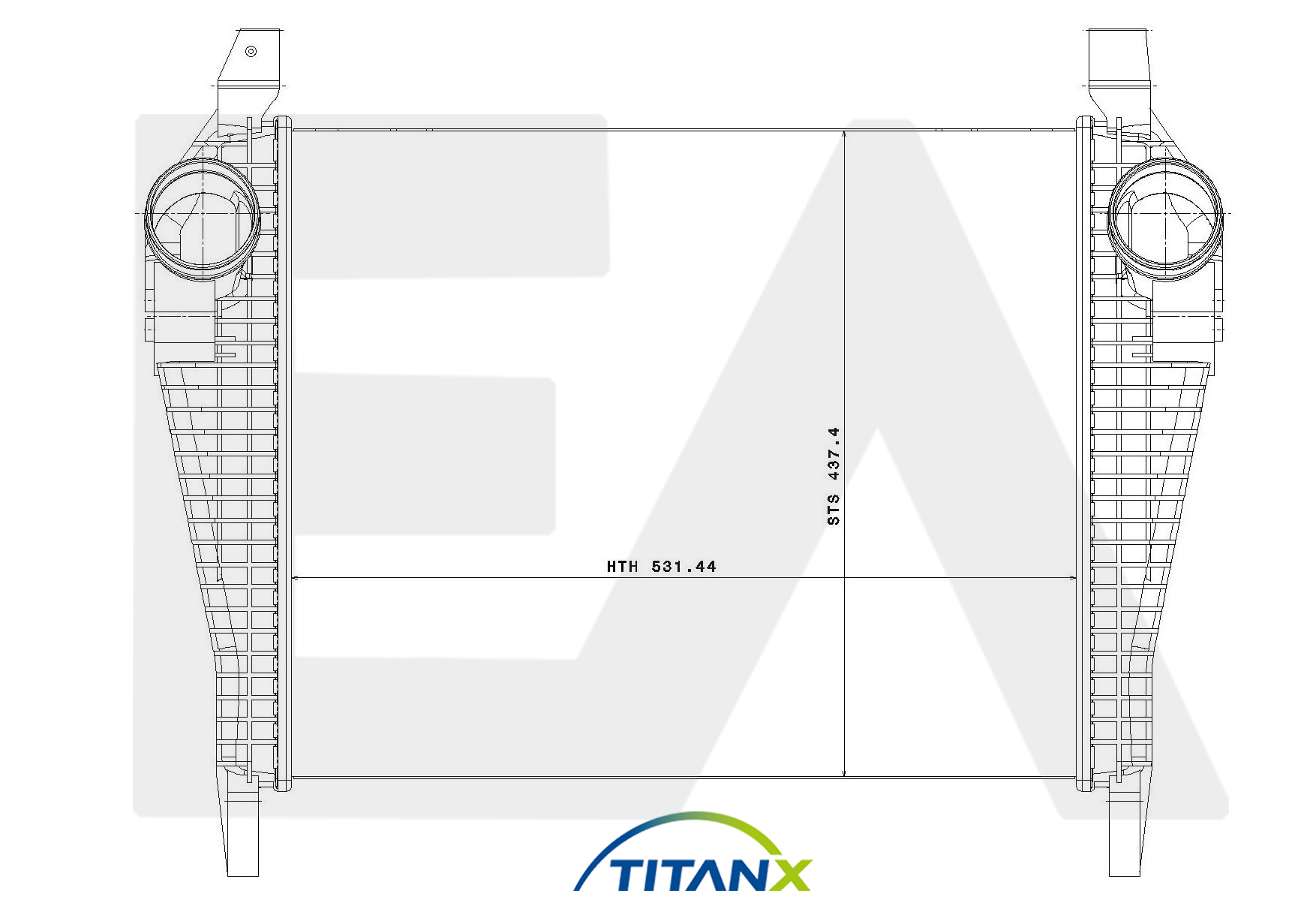 Intercooler, compresor 36A30014T EACLIMA