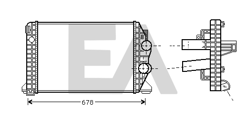 Intercooler, compresor 36A45001 EACLIMA