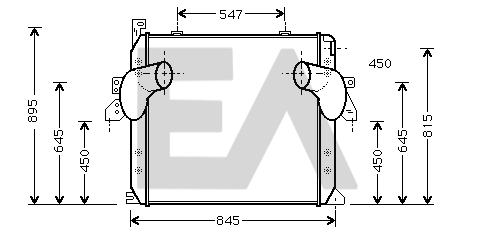 Intercooler, compresor 36A45003 EACLIMA