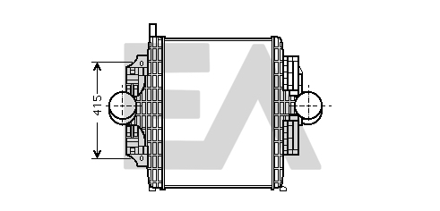 Intercooler, compresor 36A45010 EACLIMA