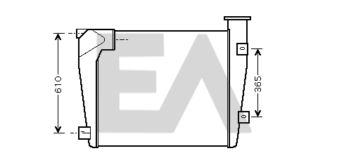 Intercooler, compresor 36A45011 EACLIMA