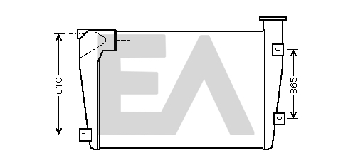Intercooler, compresor 36A45016 EACLIMA