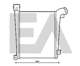 Intercooler, compresor 36A45019 EACLIMA