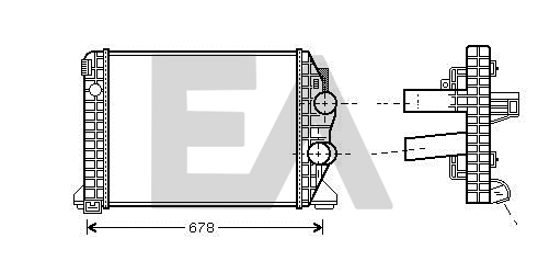 Intercooler, compresor 36A45020 EACLIMA