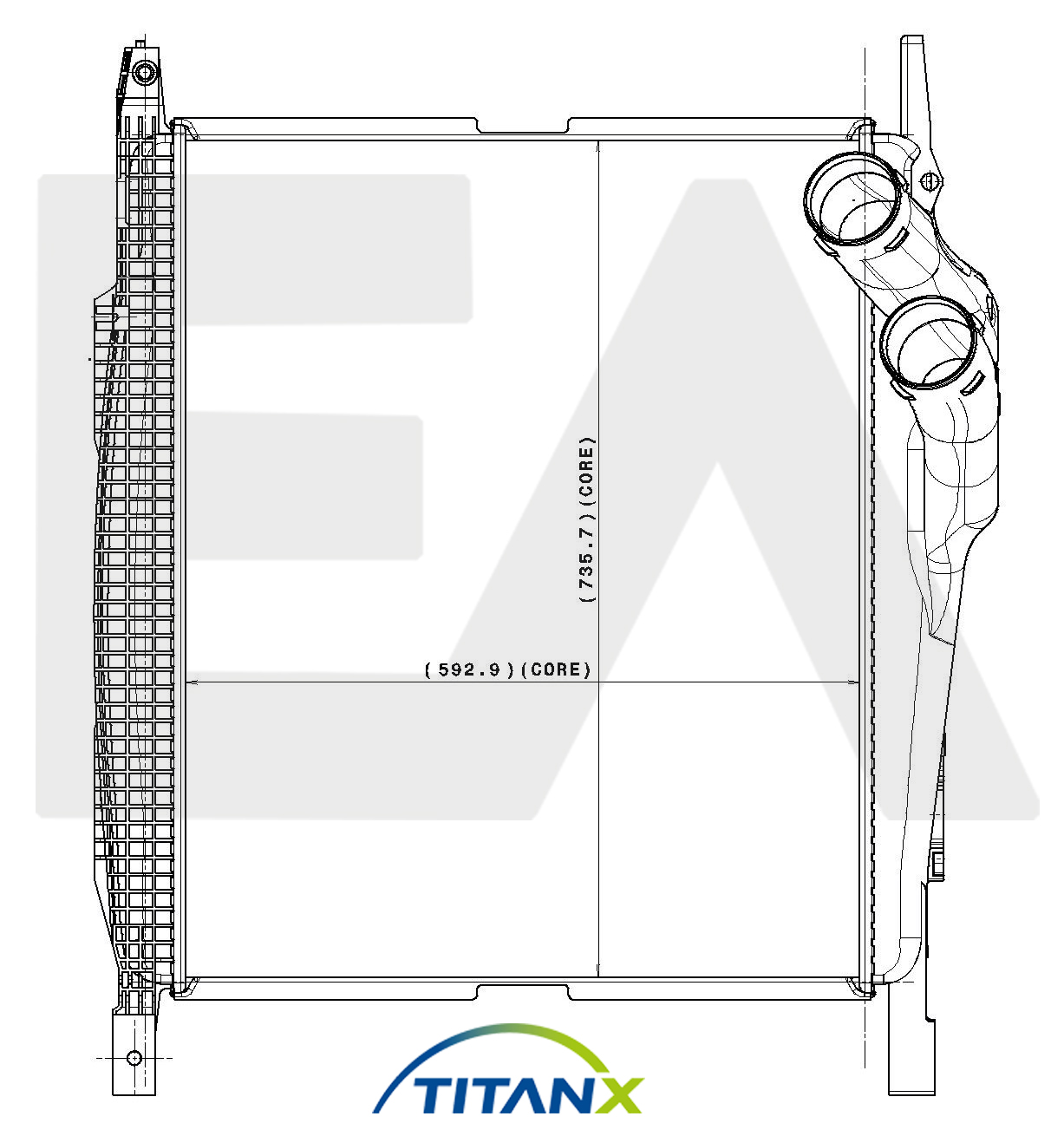 Intercooler, compresor 36A45023T EACLIMA