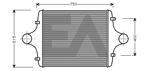 Intercooler, compresor 36A47001 EACLIMA