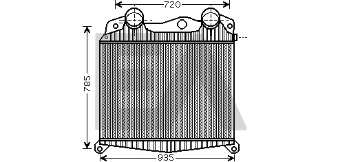 Intercooler, compresor 36A47002 EACLIMA