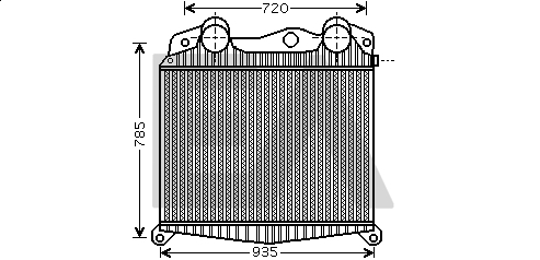 Intercooler, compresor 36A47003 EACLIMA
