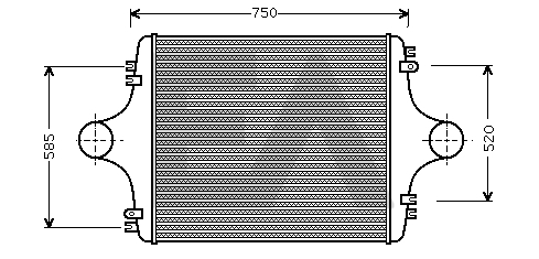 Intercooler, compresor 36A47005 EACLIMA