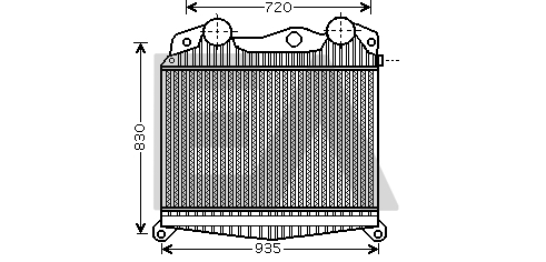 Intercooler, compresor 36A47011 EACLIMA