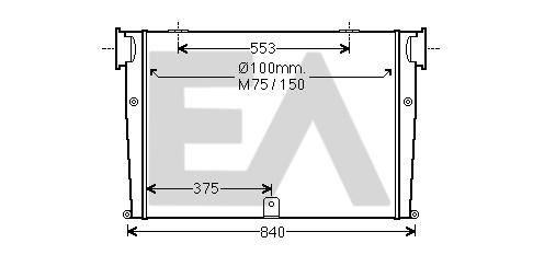 Intercooler, compresor 36A47015 EACLIMA