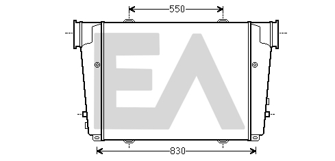 Intercooler, compresor 36A47016 EACLIMA