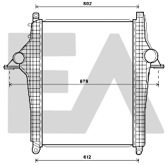 Intercooler, compresor 36A47020 EACLIMA