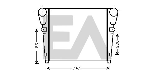 Intercooler, compresor 36A59006 EACLIMA