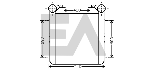 Intercooler, compresor 36A59007 EACLIMA