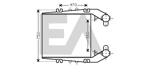 Intercooler, compresor 36A59011 EACLIMA
