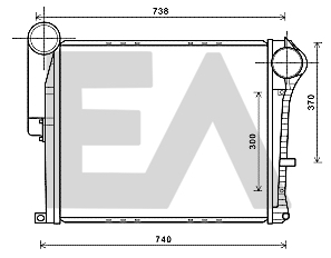 Intercooler, compresor 36A59016 EACLIMA