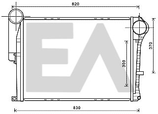 Intercooler, compresor 36A59018 EACLIMA