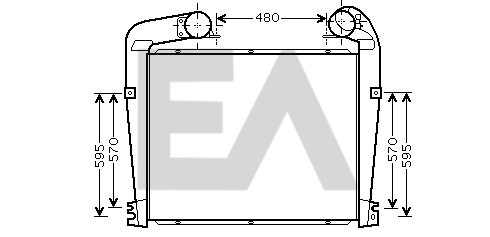 Intercooler, compresor 36A63002 EACLIMA