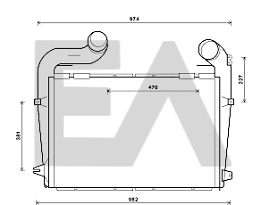 Intercooler, compresor 36A63003 EACLIMA