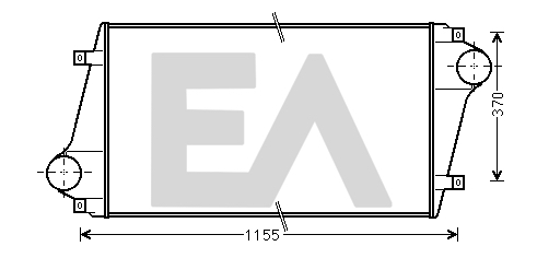 Intercooler, compresor 36A76005 EACLIMA