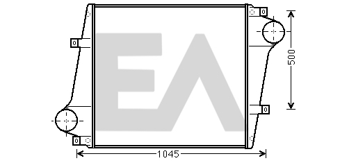 Intercooler, compresor 36A76006 EACLIMA