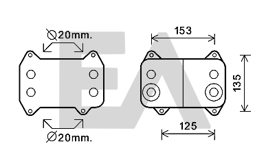 Radiator ulei, ulei motor 37G16002 EACLIMA