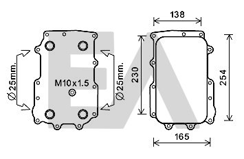 Radiator ulei, ulei motor 37G16003 EACLIMA