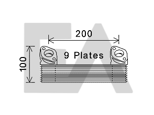 Radiator ulei, ulei motor 37G47003 EACLIMA