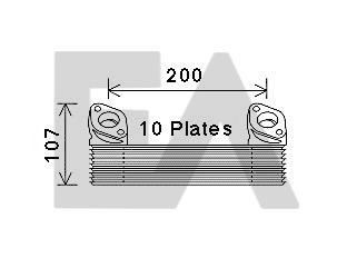 Radiator ulei, ulei motor 37G47004 EACLIMA